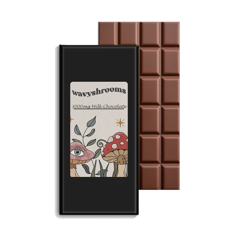 MILK CHOCOLATE BAR (1500mg 5000mg) Wavy Shrooms